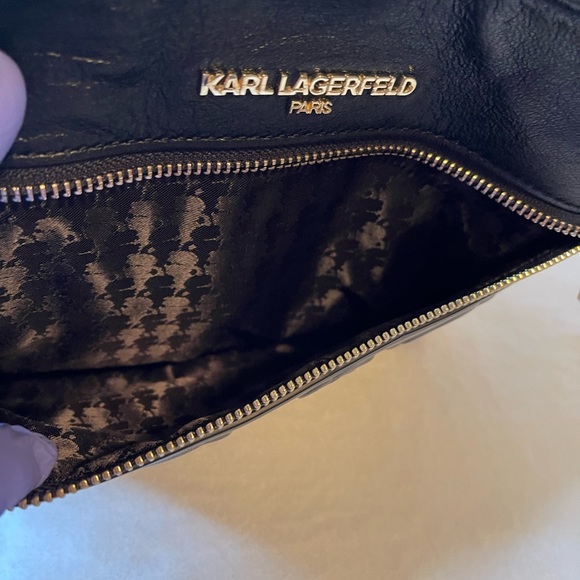 Karl Lagerfeld black shoulder bag, NWT - Picture 5 of 11